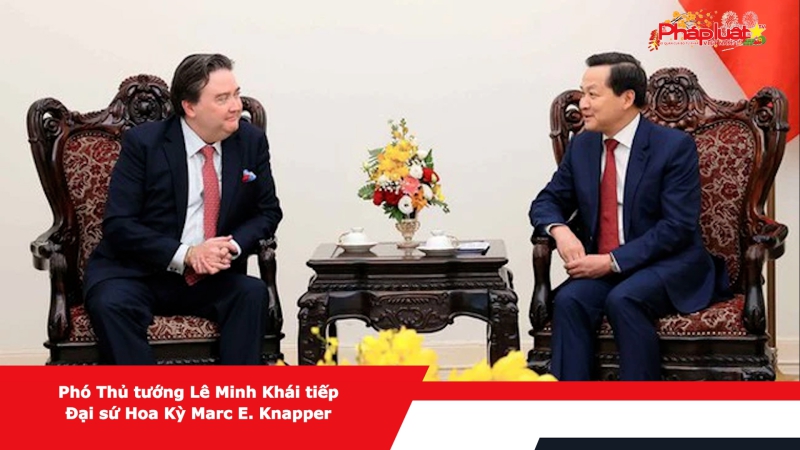 Phó Thủ tướng Lê Minh Khái tiếp Đại sứ Hoa Kỳ Marc E. Knapper