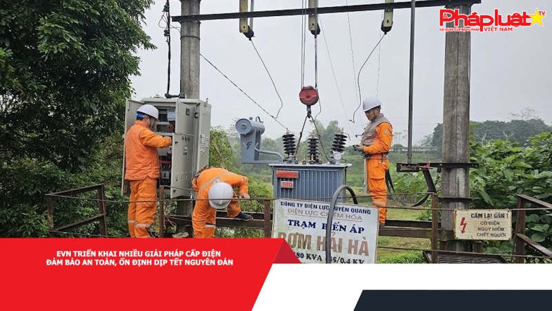 EVN triển khai nhiều giải pháp cấp điện đảm bảo an toàn, ổn định dịp Tết Nguyên đán