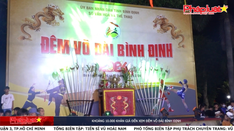 Khoảng 10.000 khán giả đến xem đêm võ đài Bình Định