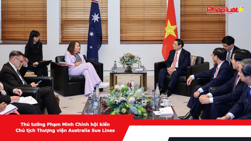 Thủ tướng Phạm Minh Chính hội kiến Chủ tịch Thượng viện Australia Sue Lines