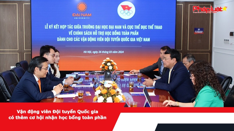 Vận động viên Đội tuyển Quốc gia có thêm cơ hội nhận học bổng toàn phần