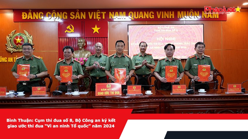 Cụm thi đua số 8, Bộ Công an ký kết giao ước thi đua “Vì an ninh Tổ quốc” năm 2024