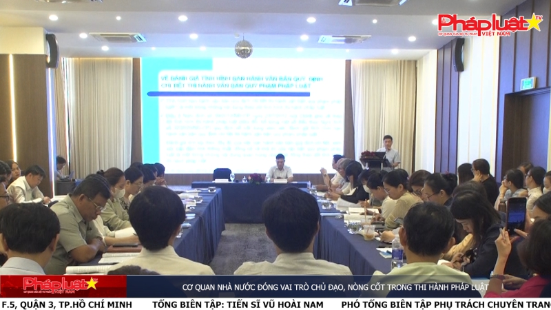 Cơ quan Nhà nước đóng vai trò chủ đạo, nòng cốt trong thi hành pháp luật