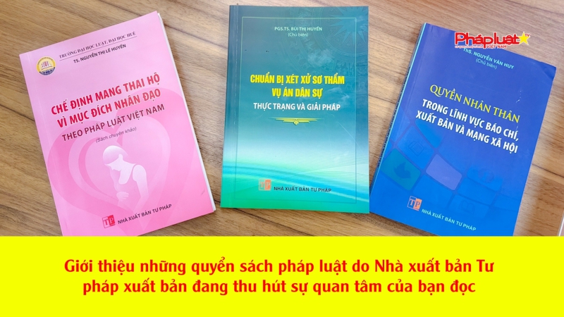Giới thiệu Sách pháp luật do Nhà xuất bản Tư pháp xuất bản đang thu hút sự quan tâm của bạn đọc