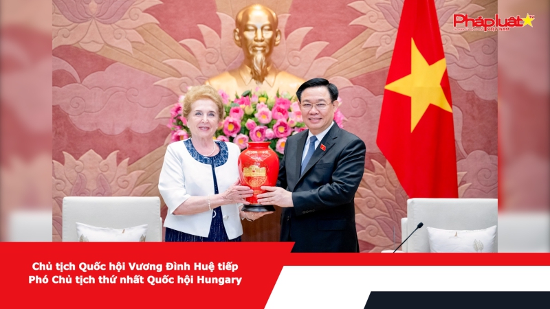 Chủ tịch Quốc hội Vương Đình Huệ tiếp Phó Chủ tịch thứ nhất Quốc hội Hungary