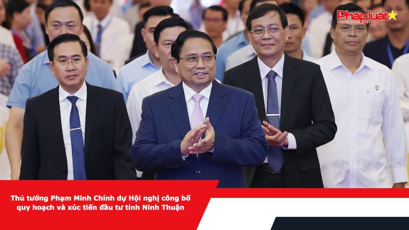 Thủ tướng Phạm Minh Chính dự Hội nghị công bố quy hoạch và xúc tiến đầu tư tỉnh Ninh Thuận