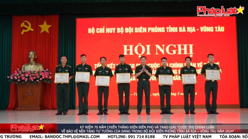 Kỷ niệm 70 năm chiến thắng Điện Biên phủ và Trao giải “Cuộc thi chính luận về bảo vệ nền tảng tư tưởng của Đảng trong Bộ đội Biên phòng tỉnh Bà Rịa – Vũng Tàu năm 2024”