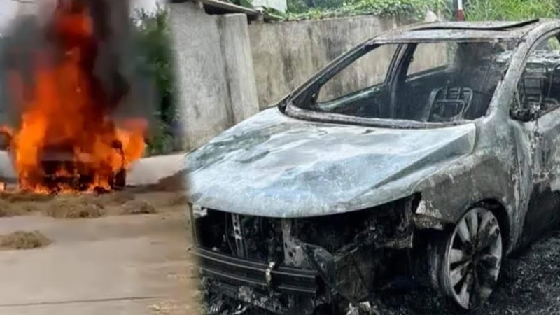 Bản tin ATGT số 72 ngày 21/5/2024: Ô tô con bốc cháy trơ khung, nghi do cuốn phải rơm rạ phơi trên đường