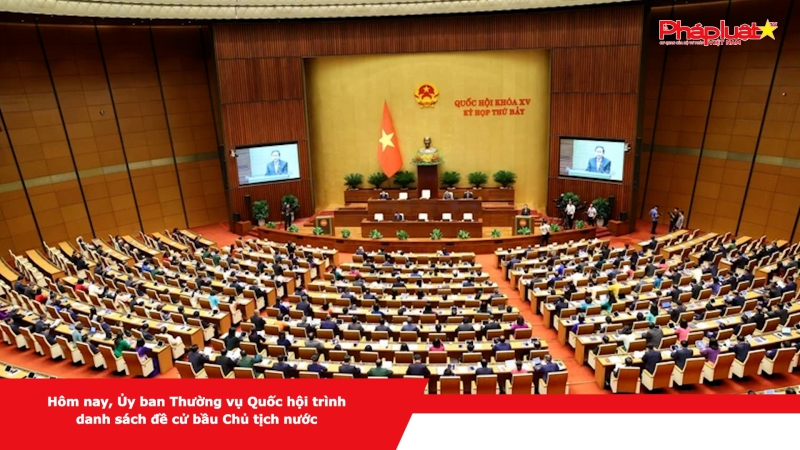 Hôm nay, Ủy ban Thường vụ Quốc hội trình danh sách đề cử bầu Chủ tịch nước