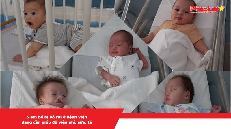 5 em bé bị bỏ rơi ở bệnh viện đang cần giúp đỡ viện phí, sữa, tã