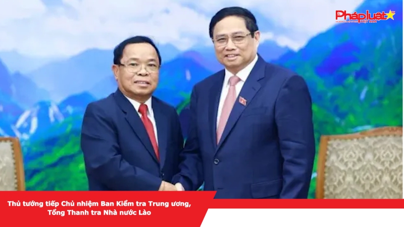 Thủ tướng tiếp Chủ nhiệm Ban Kiểm tra Trung ương, Tổng Thanh tra Nhà nước Lào