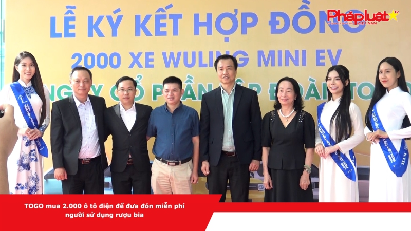 TOGO mua 2.000 ô tô điện để đưa đón miễn phí người sử dụng rượu bia