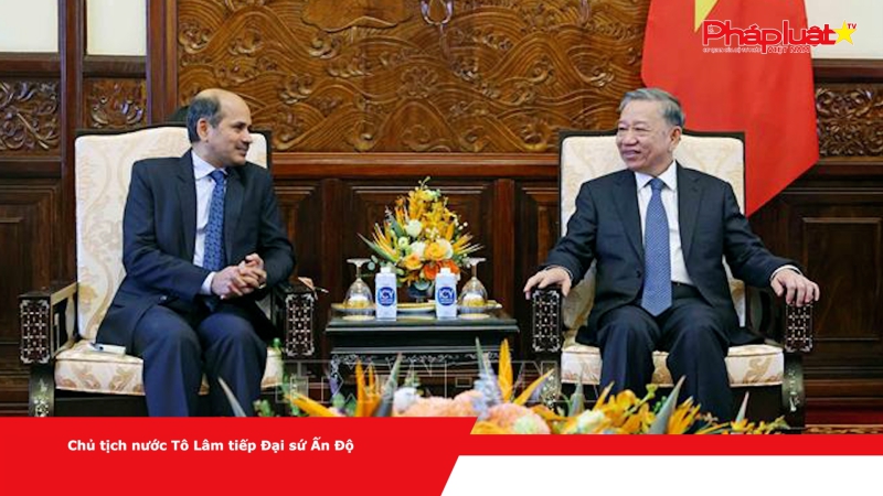 Chủ tịch nước Tô Lâm tiếp Đại sứ Ấn Độ