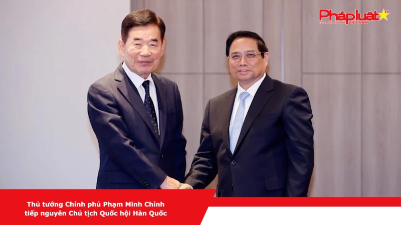 Thủ tướng Chính phủ Phạm Minh Chính tiếp nguyên Chủ tịch Quốc hội Hàn Quốc