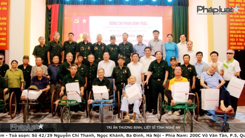 Bản tin Ngành Tư pháp ngày 22/7/2024: Tri ân thương binh, liệt sĩ tỉnh Nghệ An