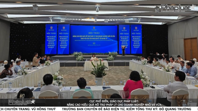 Bản tin Ngành Tư pháp ngày 23/7/2024: Cục Phổ biến, giáo dục pháp luật: Nâng cao hiệu quả hỗ trợ pháp lý cho doanh nghiệp nhỏ và vừa