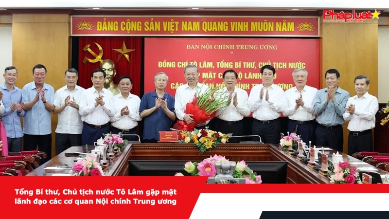 Tổng Bí thư, Chủ tịch nước Tô Lâm gặp mặt lãnh đạo các cơ quan Nội chính Trung ương